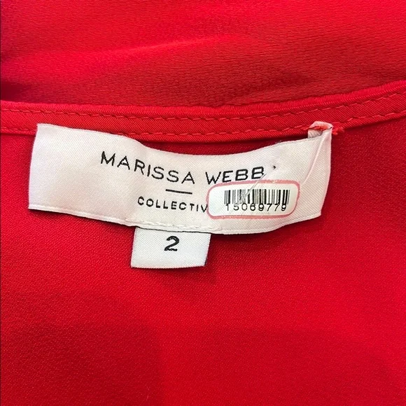 Marissa Webb x RTR Tie Waist Satin Top, 2 - Picture 5 of 15
